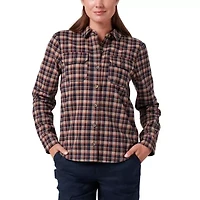 Women's Lucky Brand Workwear Long Sleeve Graceland Yarn Dyed Plaid Flannel Workshirt