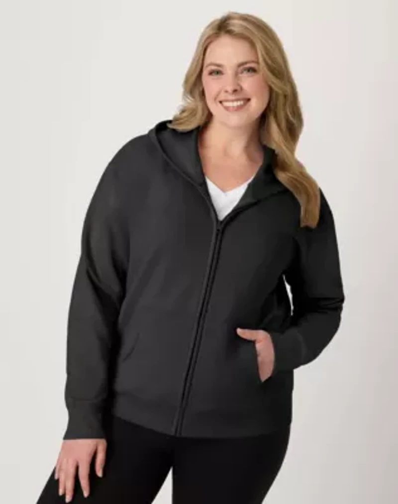 Hanes EcoSmart Women's Full-Zip Fleece Hoodie