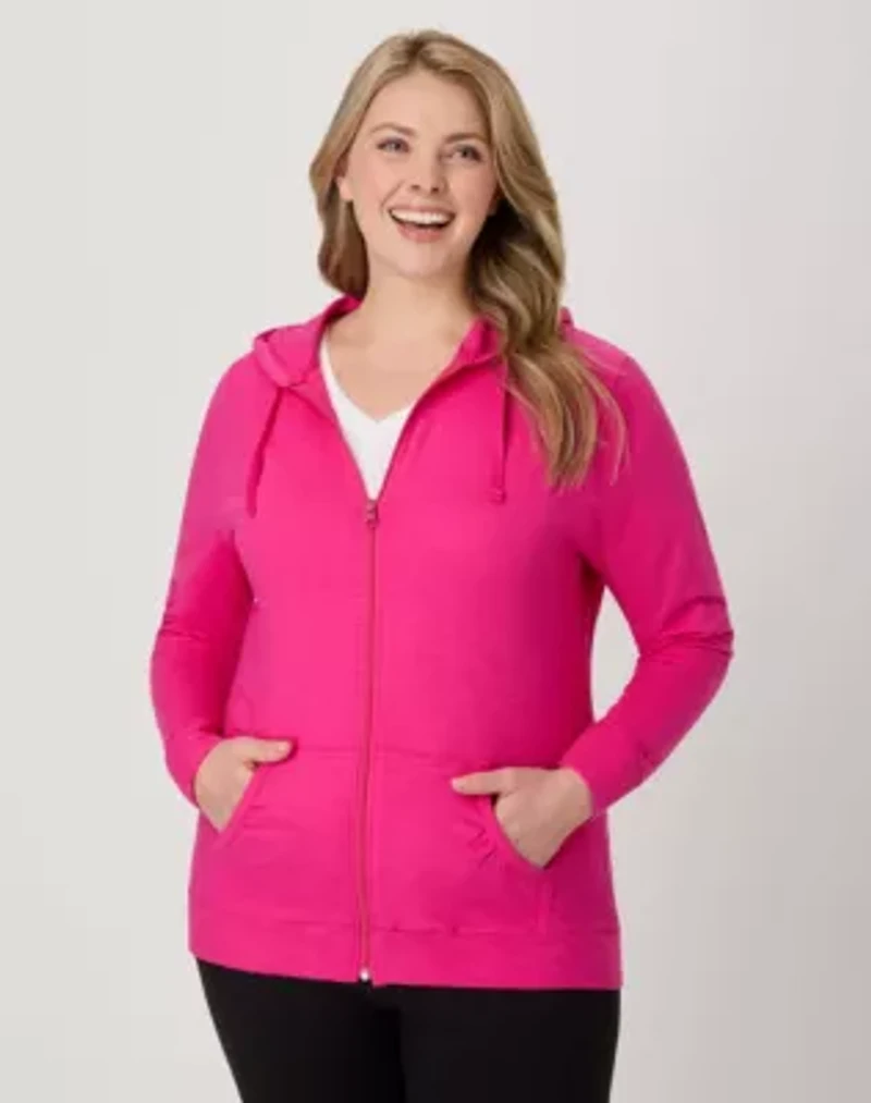 Women's Slub Jersey Full Zip Hoodie