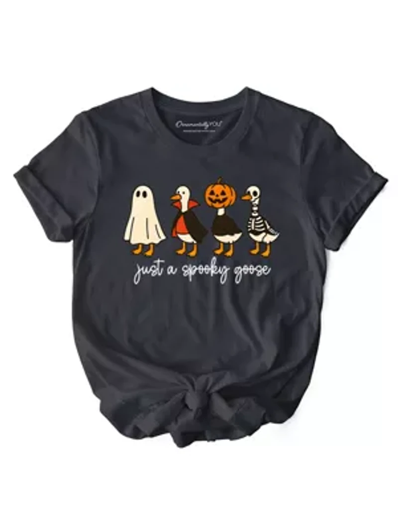 Just a Spooky Goose T-Shirt, Funny Halloween Costumes Tee