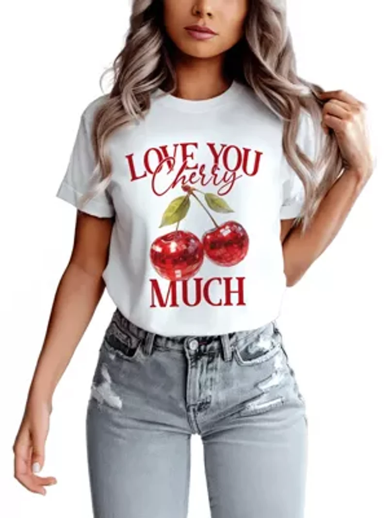 Love You Cherry Much Retro Disco Tee