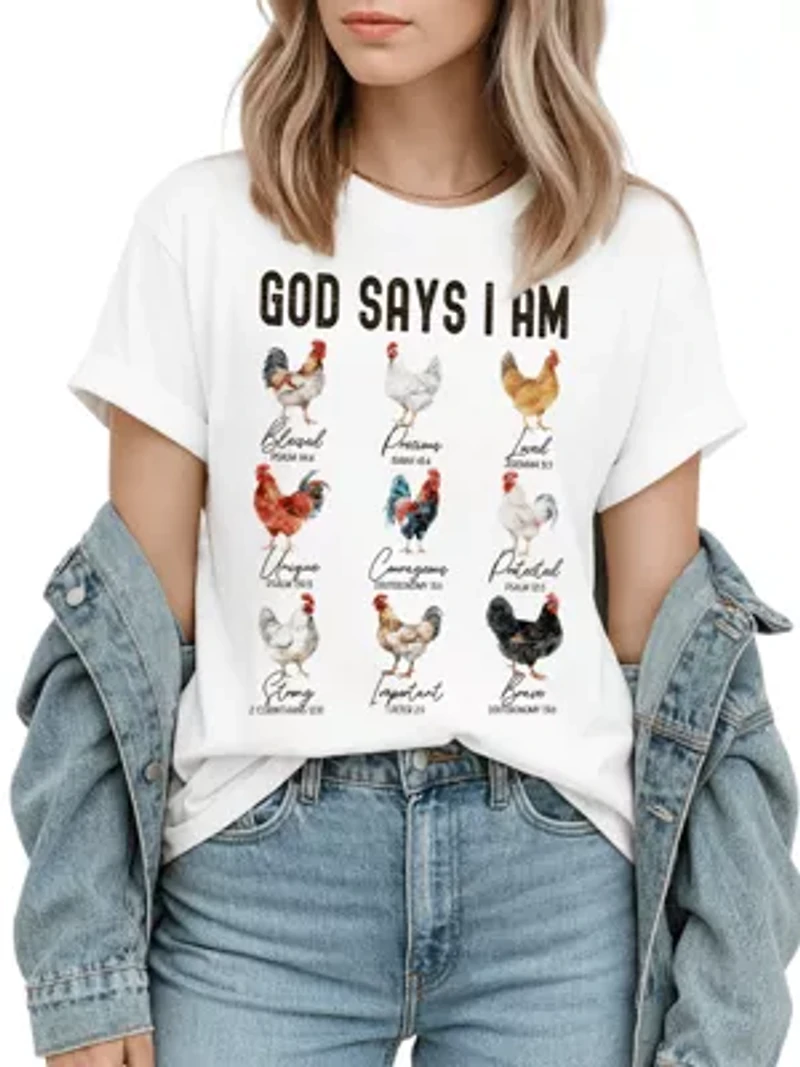 God Says I Am Christian T-Shirt