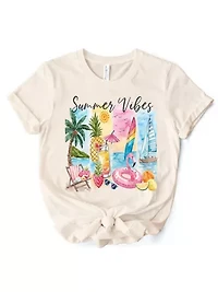 Summer Vibes Vacation Beach Tee