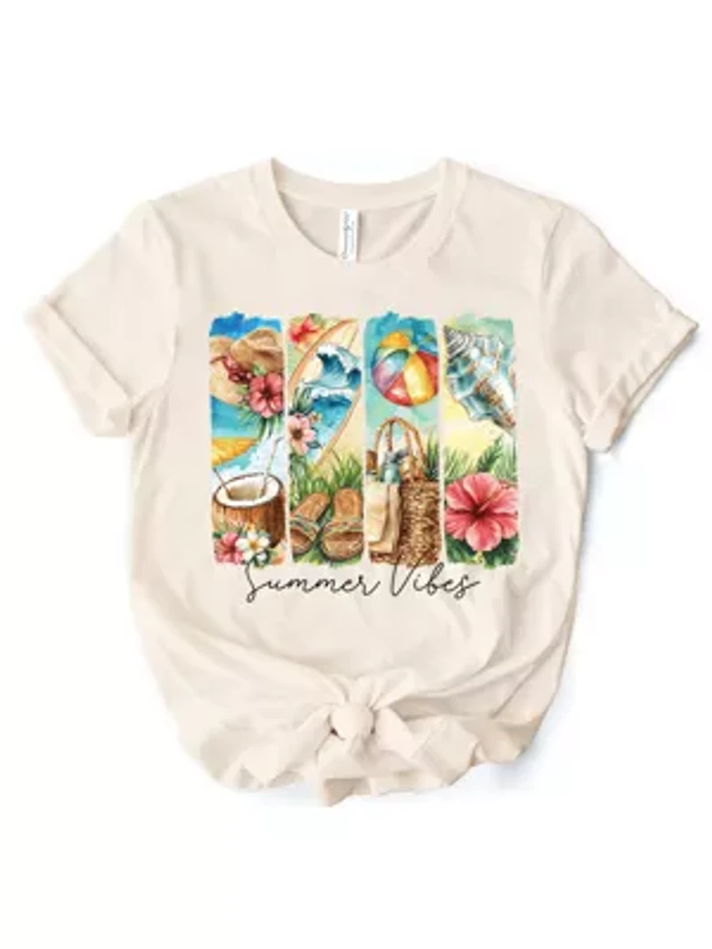 Summer Vibes Beach Radiant Tee