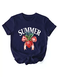 Summer Vibes Strawberry Seasonal Tee