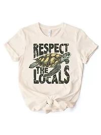 Respect the Locals Tee for Ocean and Beach Lovers