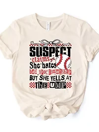 Baseball Suspect Claims Fun T-Shirt