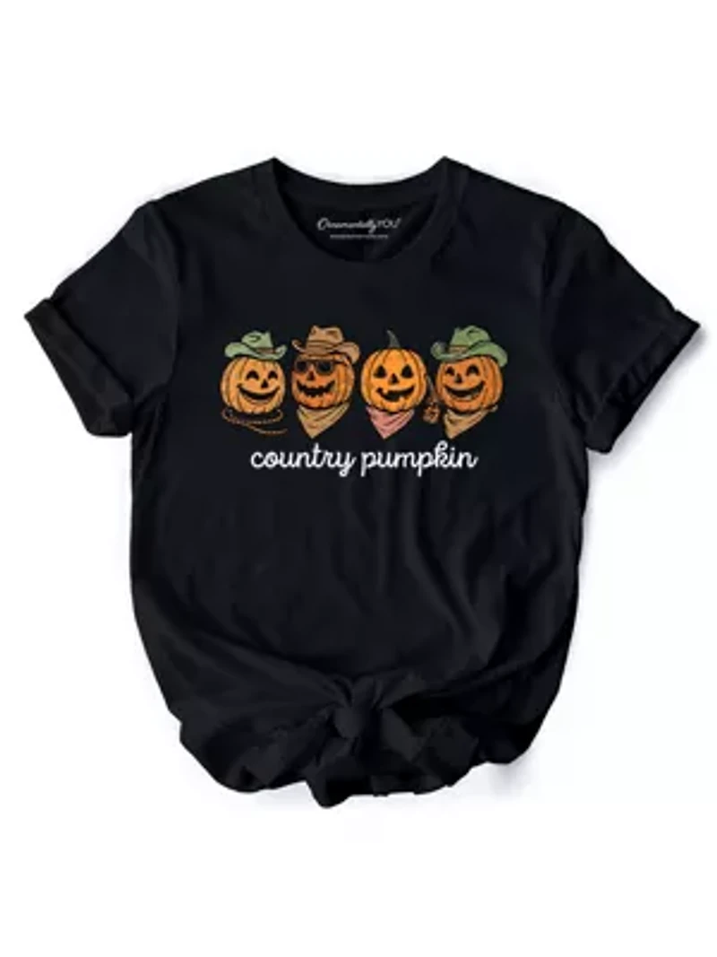 Country Pumpkin Rustic Tee for Autumn Season