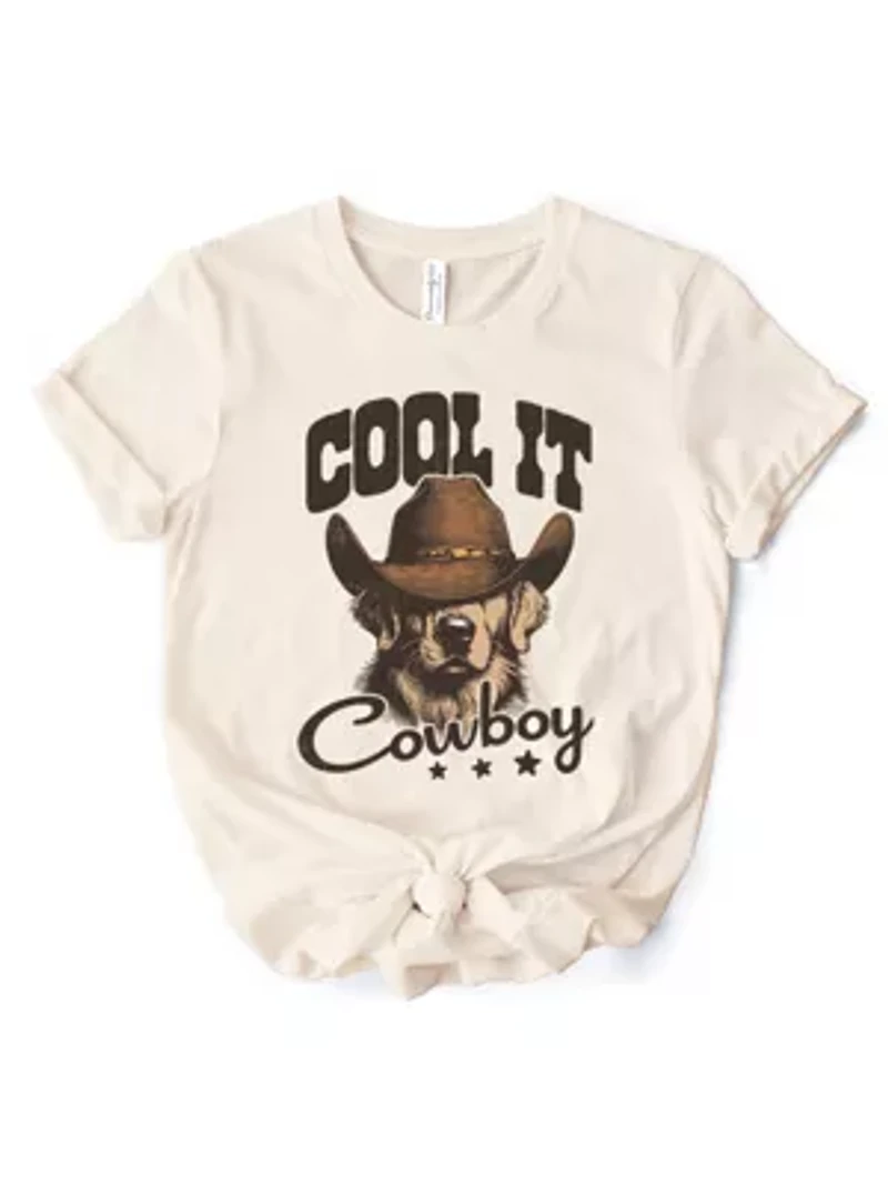 Cool It Cowboy Retro T-Shirt for Country Lover
