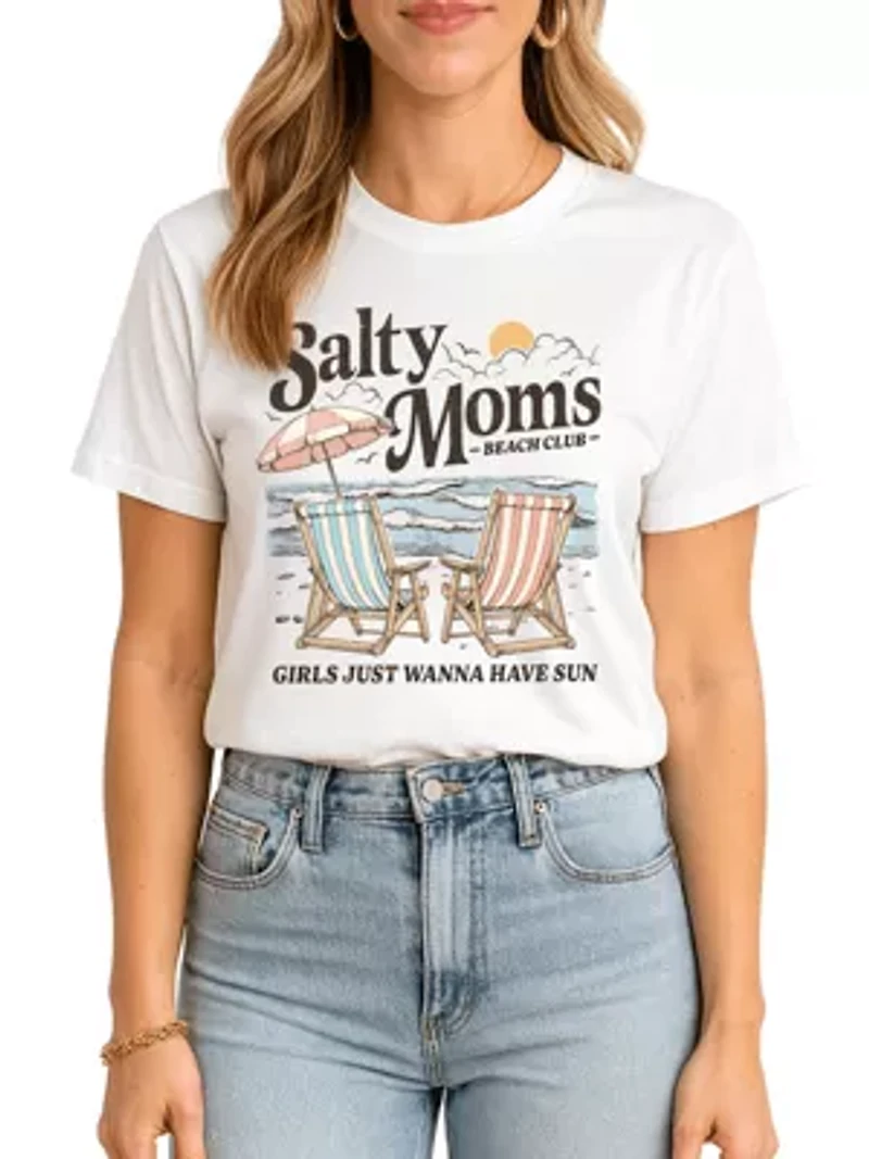 Salty Moms Beach Club Tee