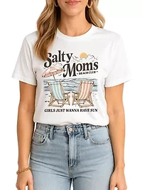 Salty Moms Beach Club Tee