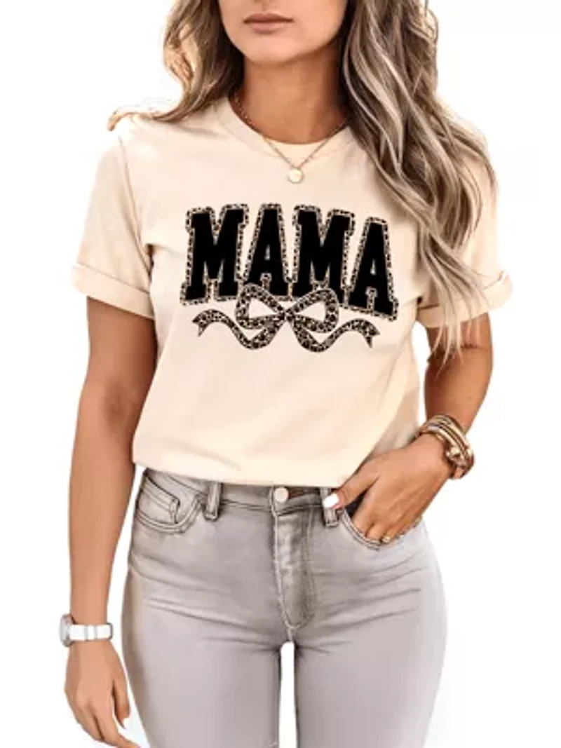 Leopard Mama Tee for Trendy Moms