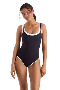 Layered Solids Drift One Piece Swimsuit
