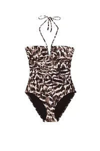 V Wire Bandeau One Piece