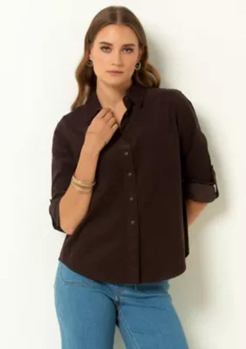 Corduroy Button-Up Shirt