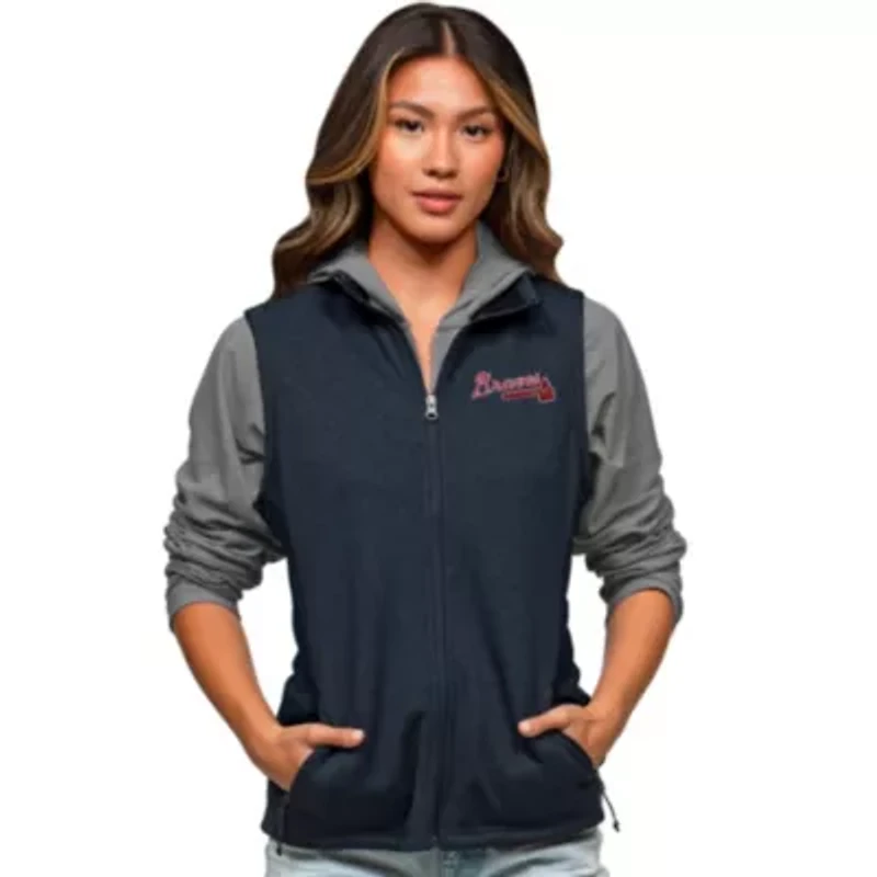 Antigua MLB Atlanta Braves Women's Course Vest