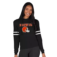 NFL Marathon Ladies Cleveland Browns Knit L/S Hoodie