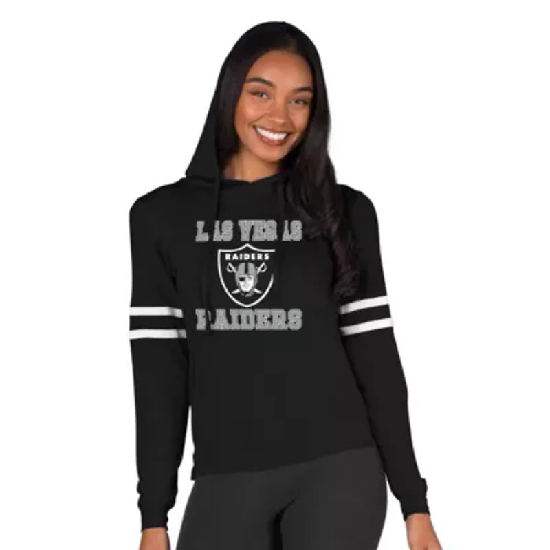 NFL Oakland Raiders Marathon Ladies Las Vegas Knit L/S Hoodie