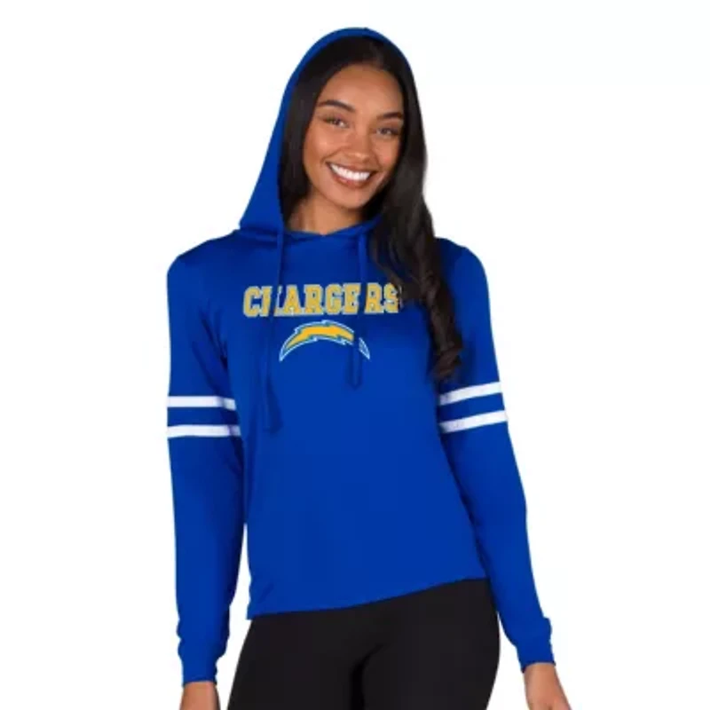 NFL Marathon Ladies Los Angeles Chargers Knit L/S Hoodie