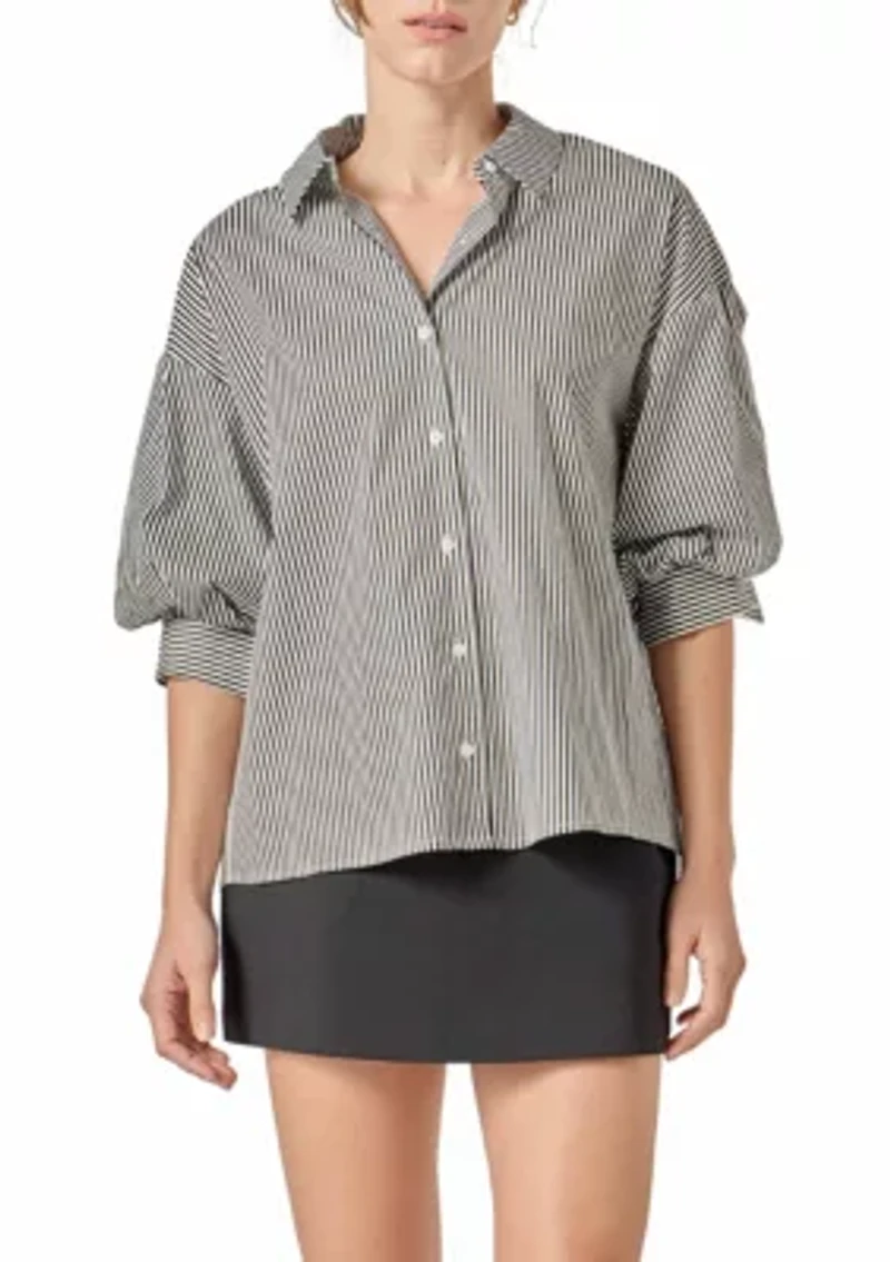 Striped Button Down Shirt