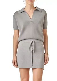 POLO KNIT SHORT SLEEVES TOP