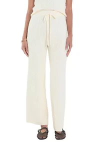 Cable Knit Long Pants