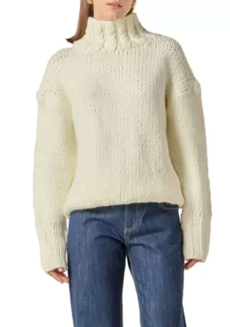 THICK TURTLE NECK SWEATER