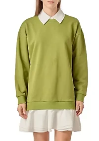 MIXED MEDIA MINI DRESS