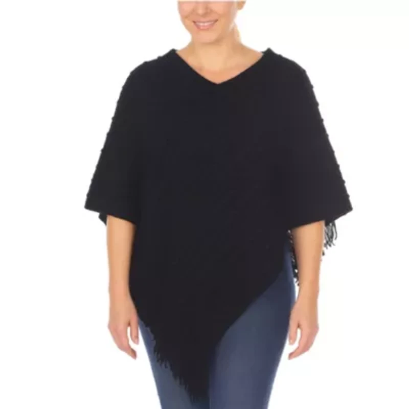 Women’s Lightweight Textured Knit Poncho