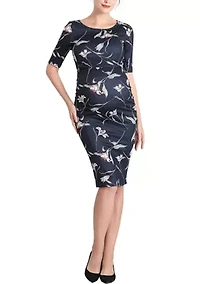 Beth Maternity Nursing Midi Dress
