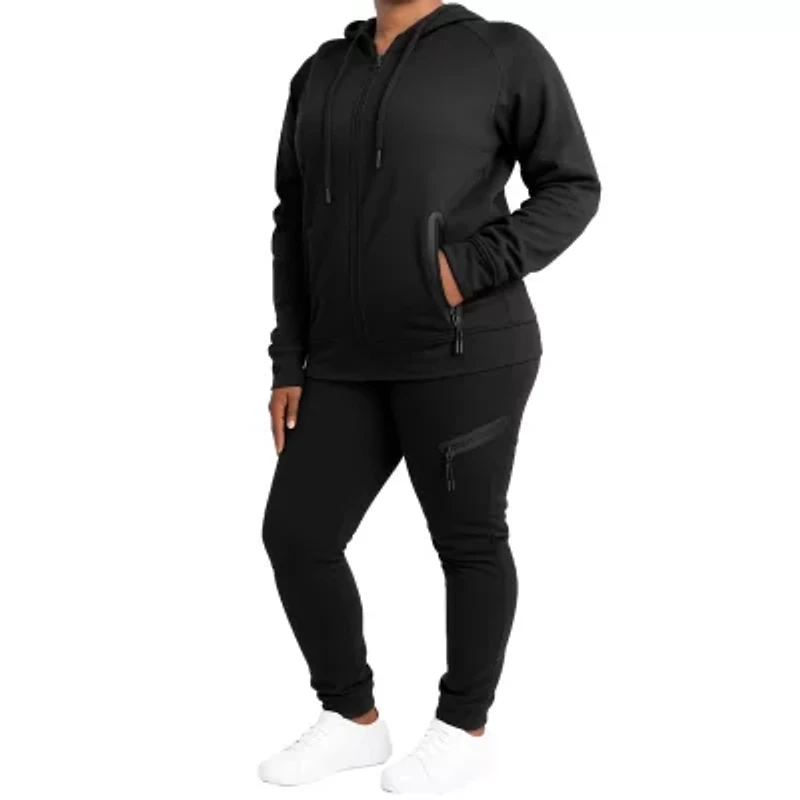 Blu Rock Women's Loose Fit Tech Fleece Hoodie & Jogger Set