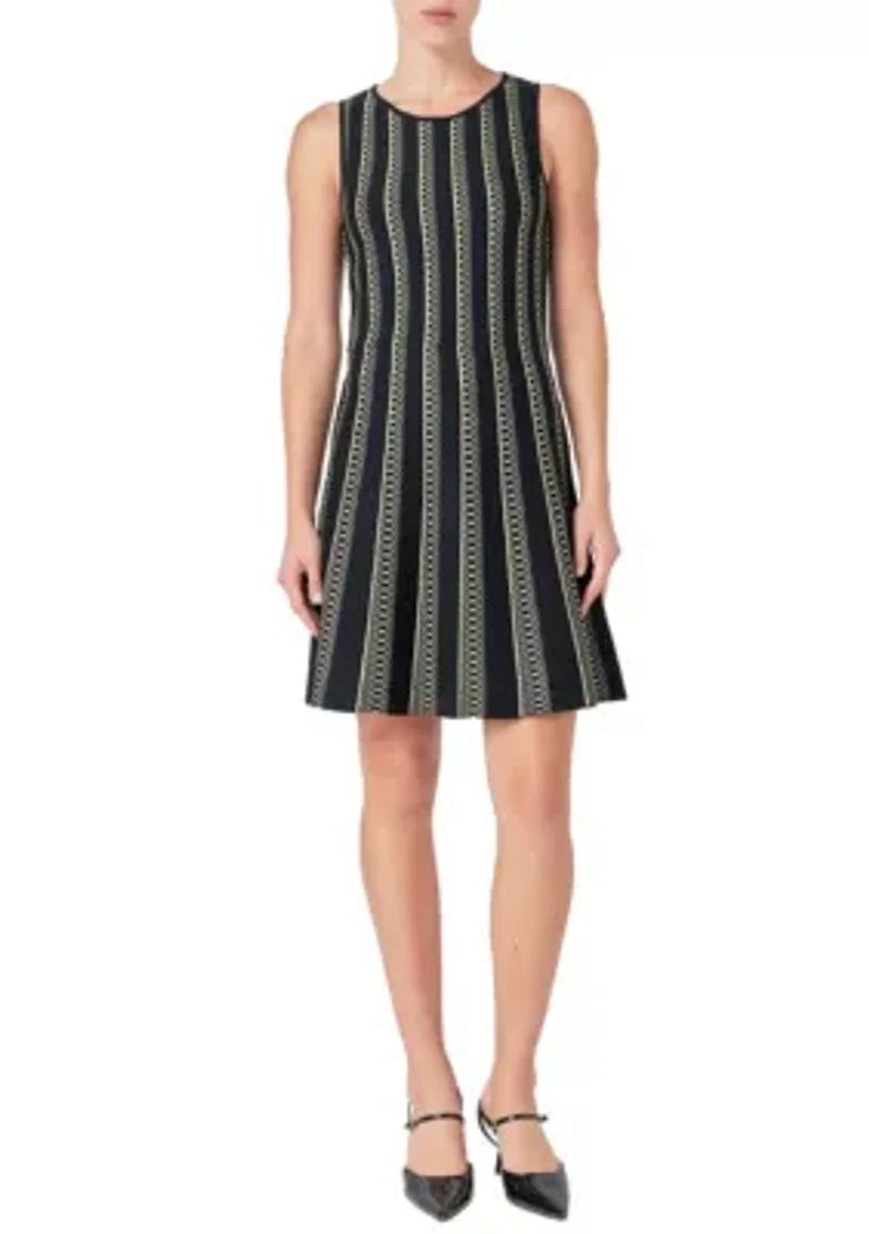 Lurex Knit Mini Dress