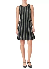 Lurex Knit Mini Dress
