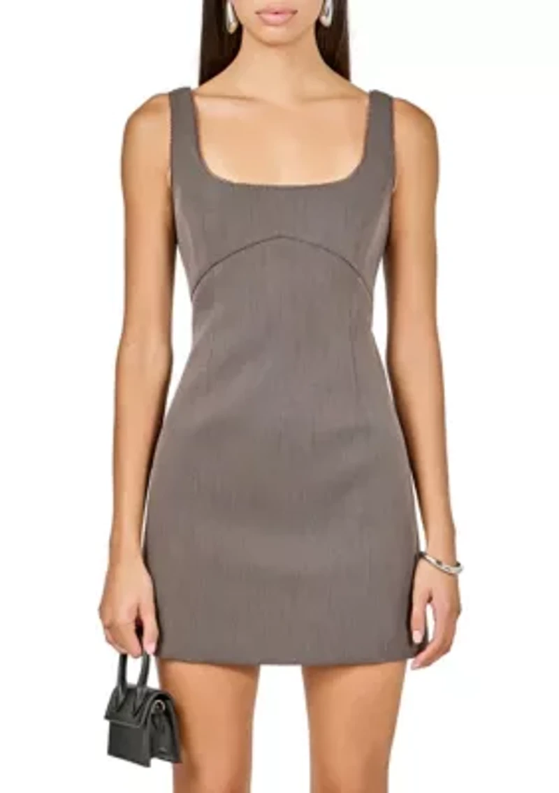 Lace Trim Mini Dress