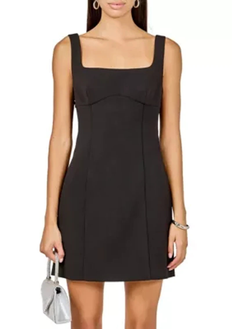 Back Bow Sleeveless Mini Dress