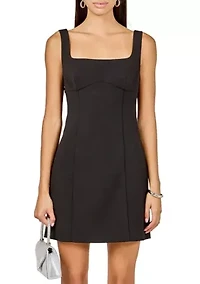 Back Bow Sleeveless Mini Dress