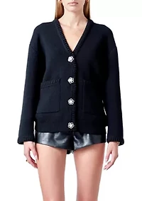 Floral Button Down Cardigan