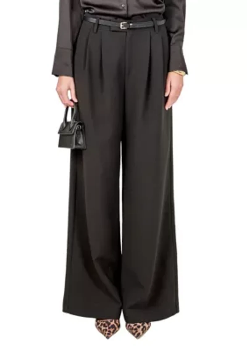 Pleated Wide Trousers