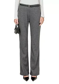 Stretch Knit Flare Pants