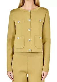 Knit Long Sleeve Cardigan with Pockets