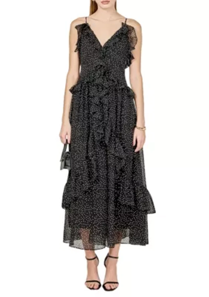 POLKA DOT RUFFLE DRESS