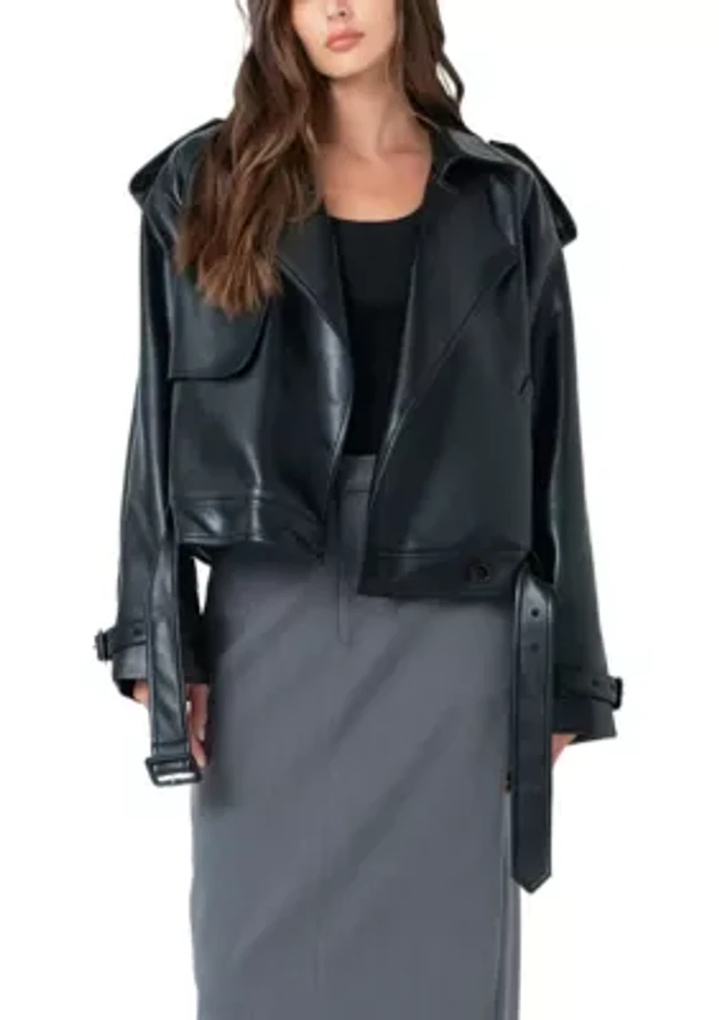 Trench Short Pu Jacket