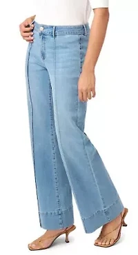 Pintuck Wide Leg