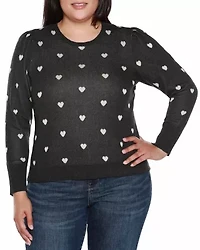 Plus Tiny Hearts Sweater