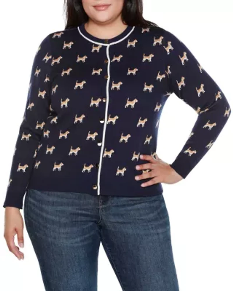Plus Fetch-ing Fun Cardigan Sweater