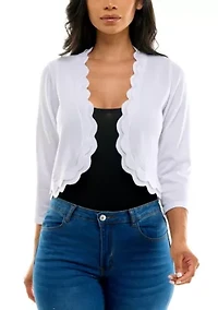 Scallop Knit Bolero