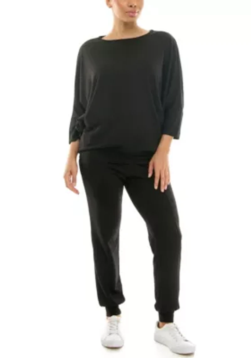 2 Piece Three Quarter Sleeve Tunic