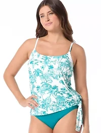 Coco Reef Stella Side Tie Bra Sized Underwire Tankini Top