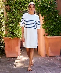 Stripe Raglan Sleeve Dress