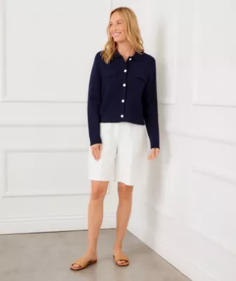 Collared Sweater Jacket